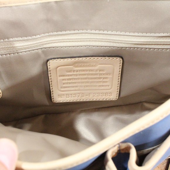Coach Color Block Coral and Blue - Picture 3 of 5